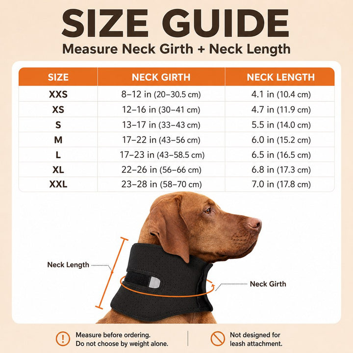 Adjustable Dog Neck Support Brace for At-Home Rest