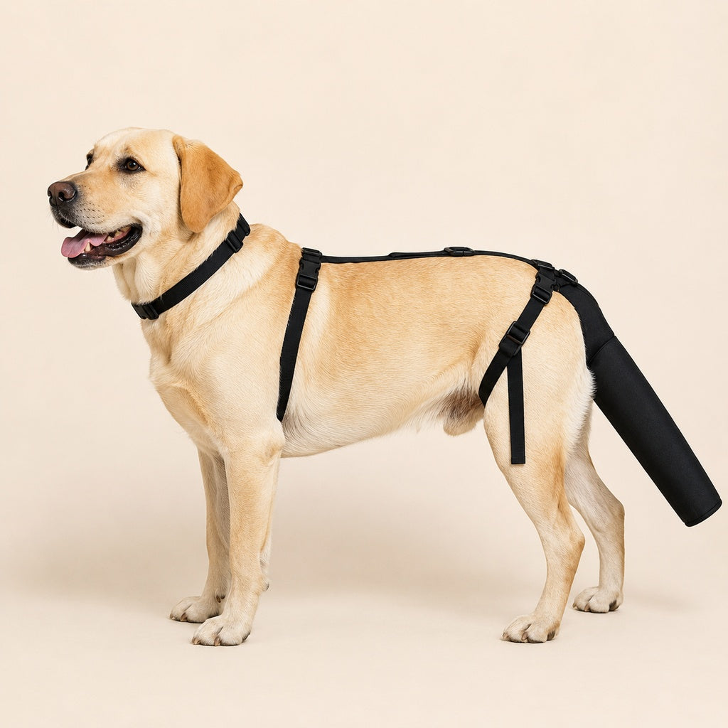 Adjustable Dog Tail Protector for Recovery & Daily Walks | Padded Guard for Sensitive Tails
