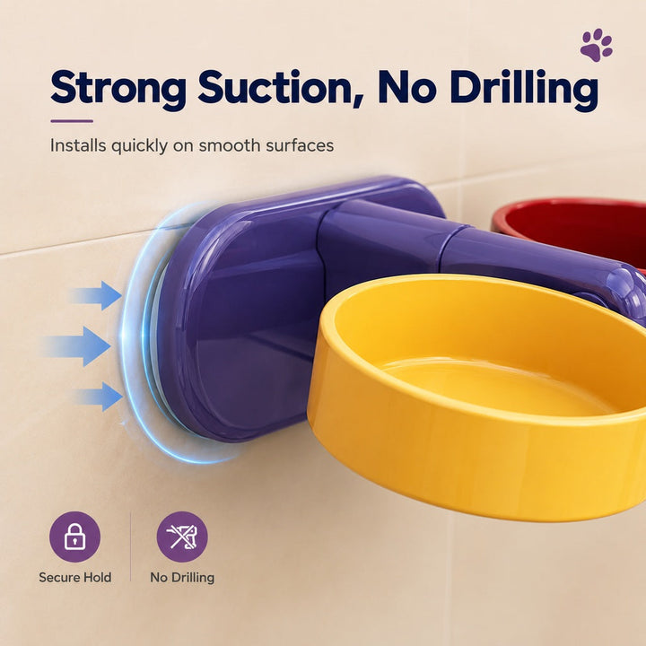 Adjustable Elevated Pet Bowl for Cats & Small Dogs