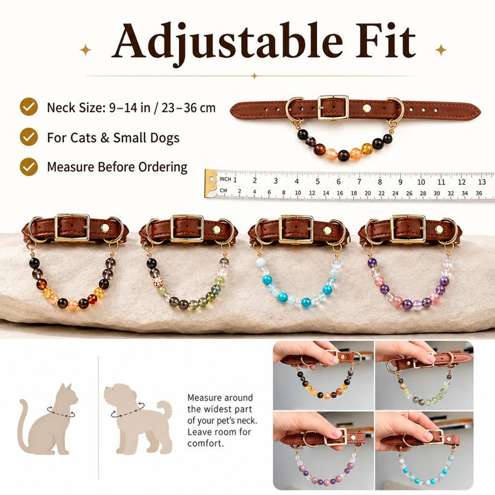 Four Elements Crystal Pet Collar Gift Box for Cats & Small Dogs