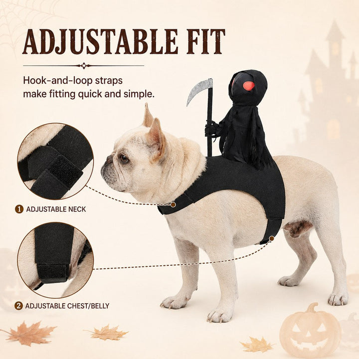 Grim Reaper Rider Pet Costume