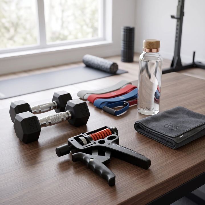 Adjustable Hand Grip Strengthener with 5-165kg Resistance and Steel Spring