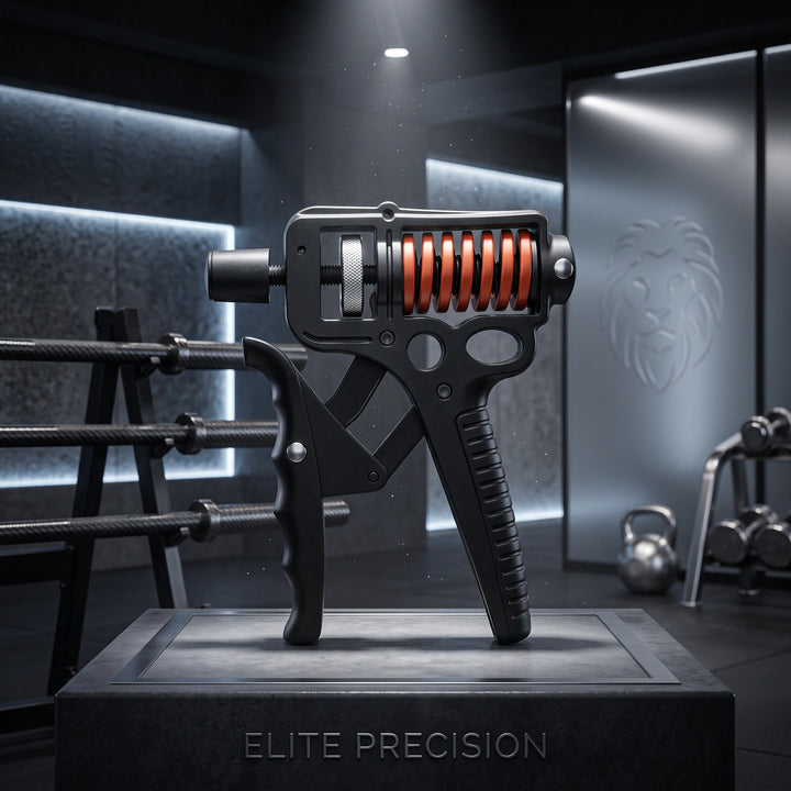 Adjustable Hand Grip Strengthener with 5-165kg Resistance and Steel Spring