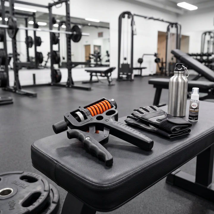 Adjustable Hand Grip Strengthener with 5-165kg Resistance and Steel Spring