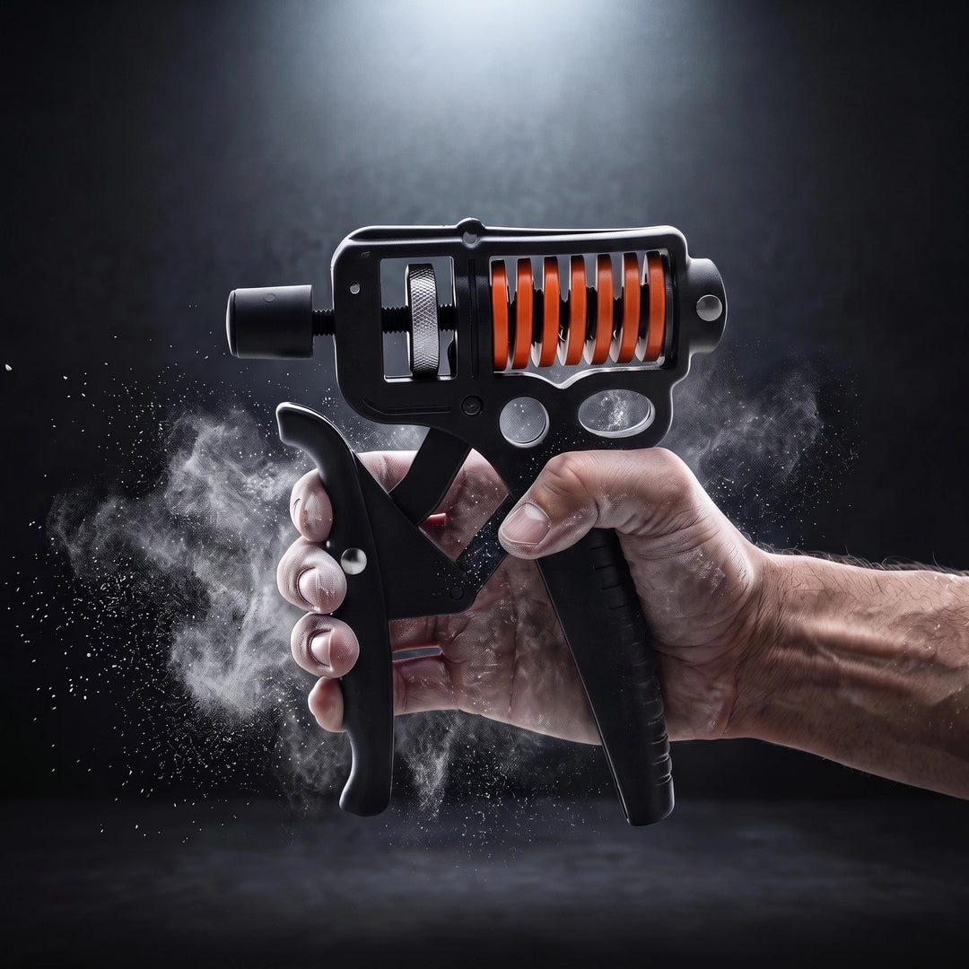 Adjustable Hand Grip Strengthener with 5-165kg Resistance and Steel Spring