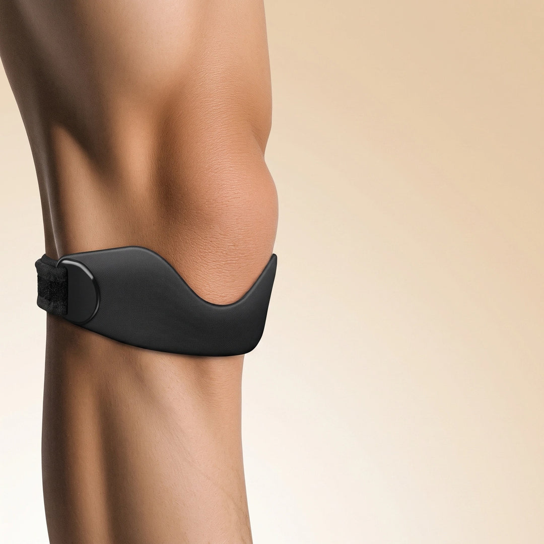 Adjustable Knee Support Strap with Silicone Padding for Running and Sports
