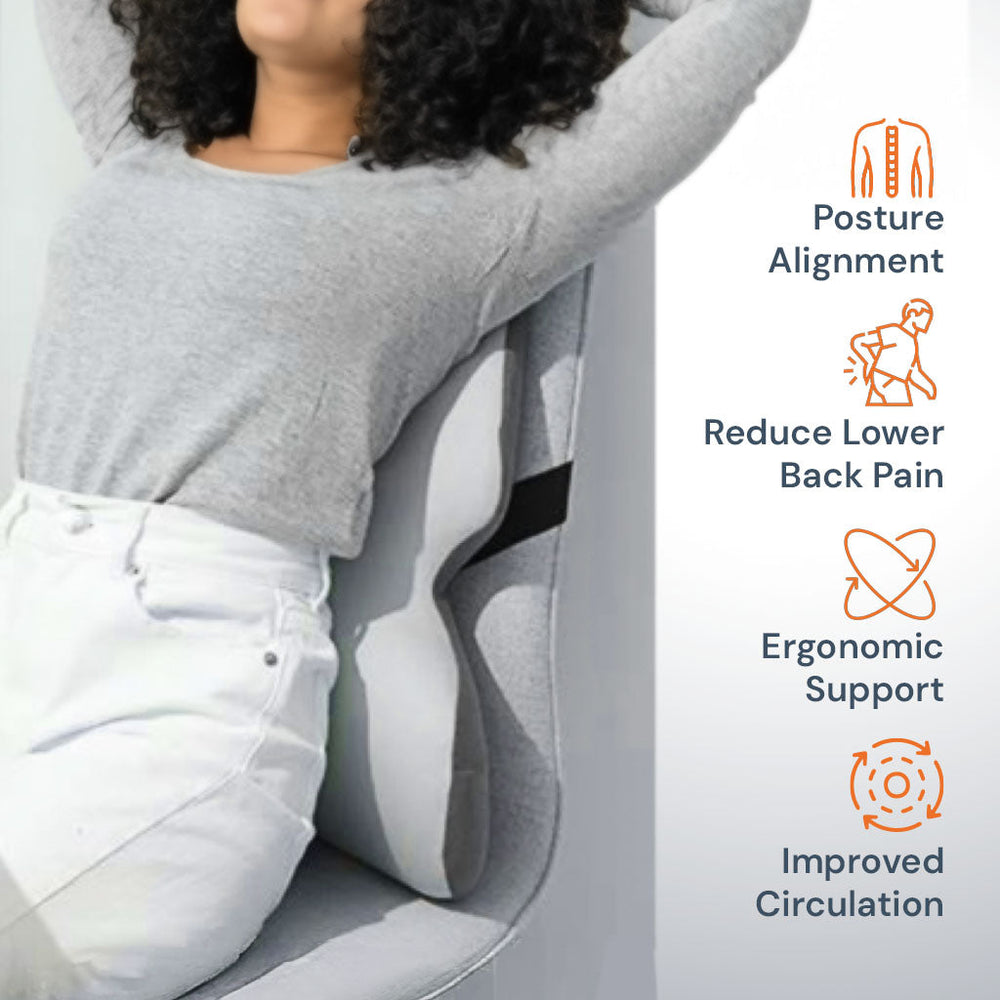 Adjustable Memory Foam Sit Bone Relief Seat Cushion