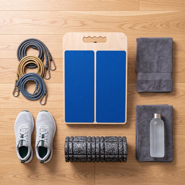 Adjustable Wooden Slant Board with 5 Angles, Non-Slip Surface & 300lb Capacity