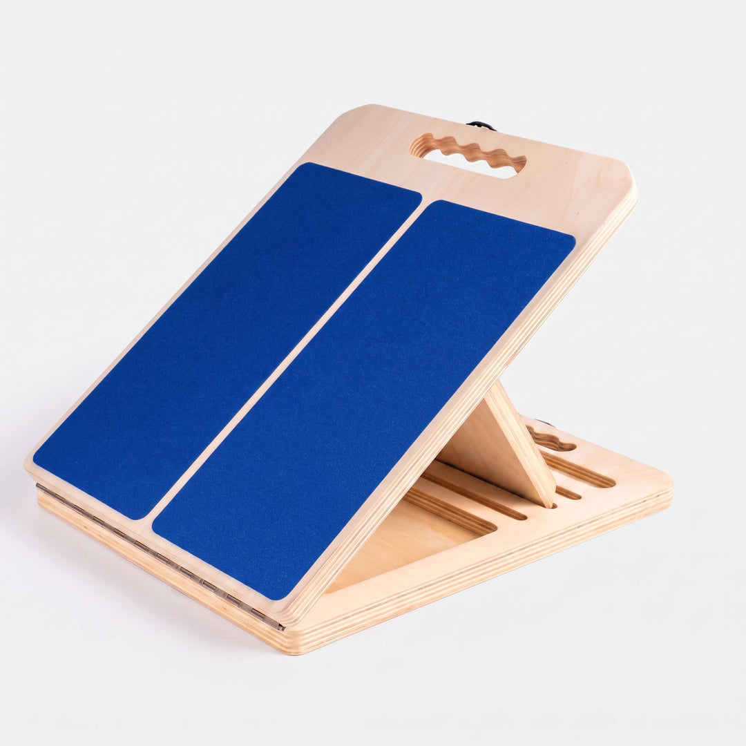 Adjustable Wooden Slant Board with 5 Angles, Non-Slip Surface & 300lb Capacity