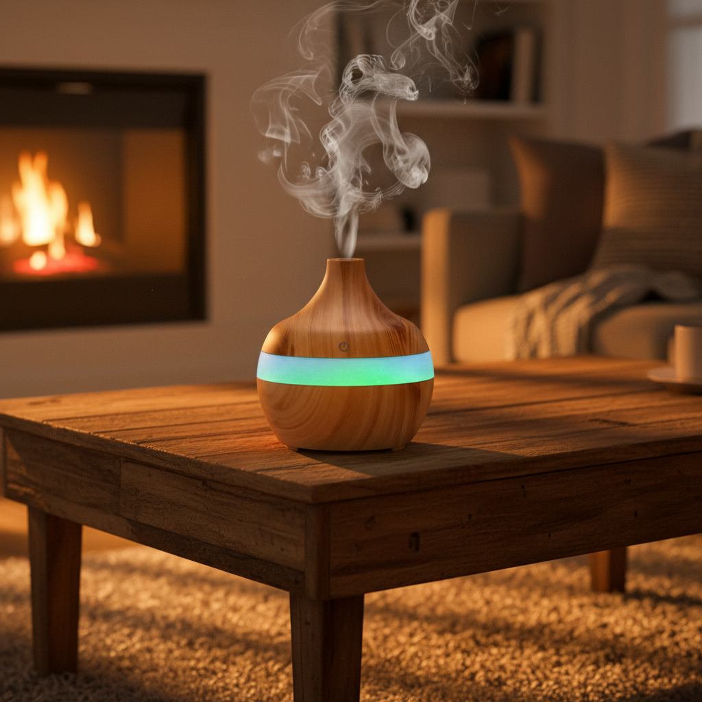 Wood effect tranquil mist aromatherapy diffuser - view 5