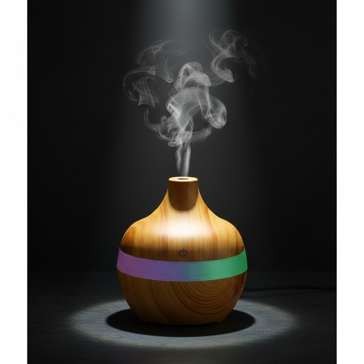 Wood effect tranquil mist aromatherapy diffuser - view 2
