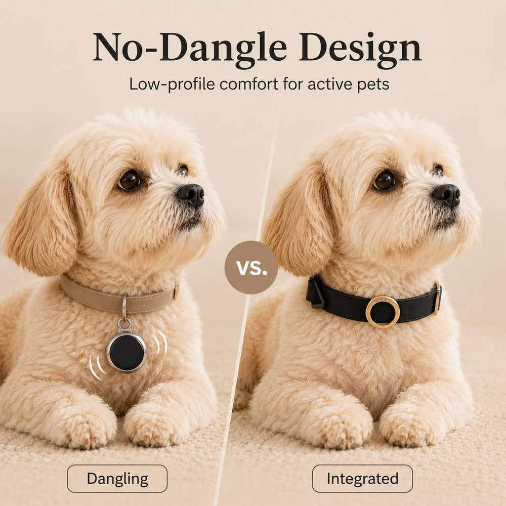 AirTag-Compatible Pet Collar Holder for Cats & Small Dogs