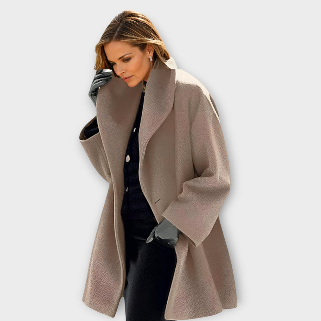 Women's Oversized Winter Coat with Wide Collar