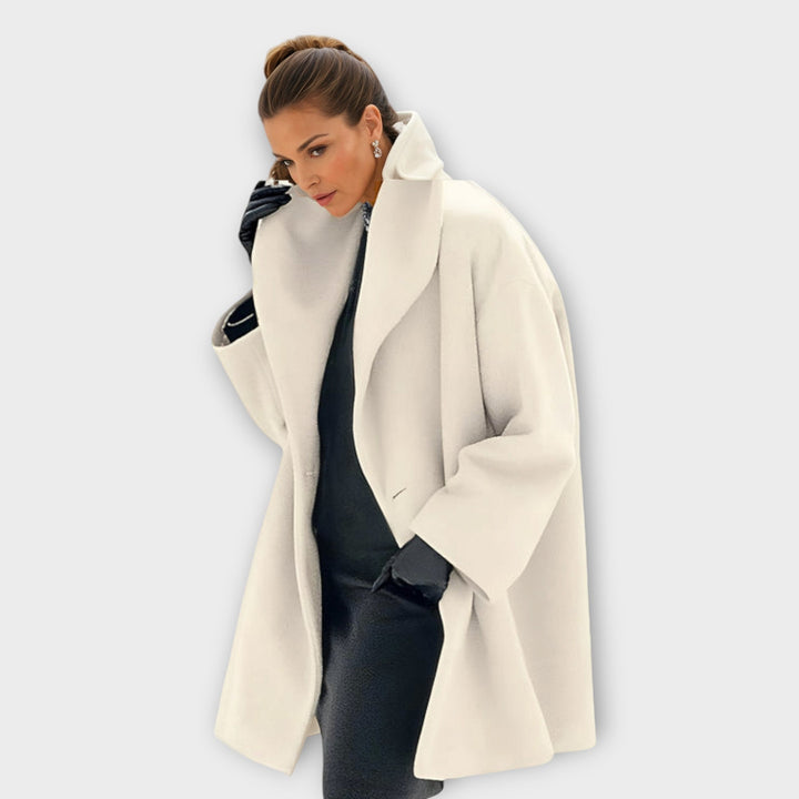 Women's Oversized Winter Coat with Wide Collar