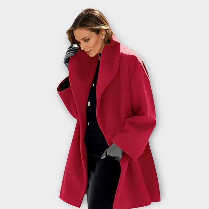 Women's Oversized Winter Coat with Wide Collar