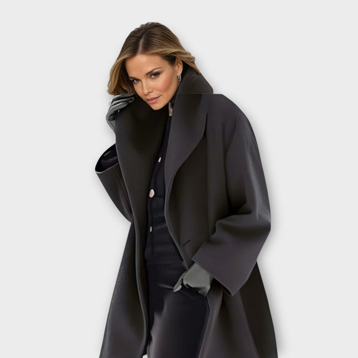 Women's Oversized Winter Coat with Wide Collar