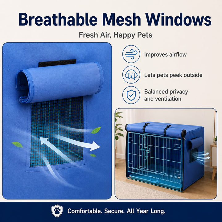 All-Weather Dog Crate Cover for Home, Patio & Camping | Privacy, Wind & Light Rain Protection