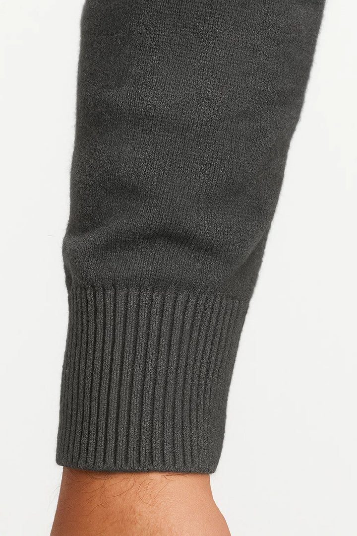 Men's Quarter-Zip Cotton-Blend Jumper with Classic Fit