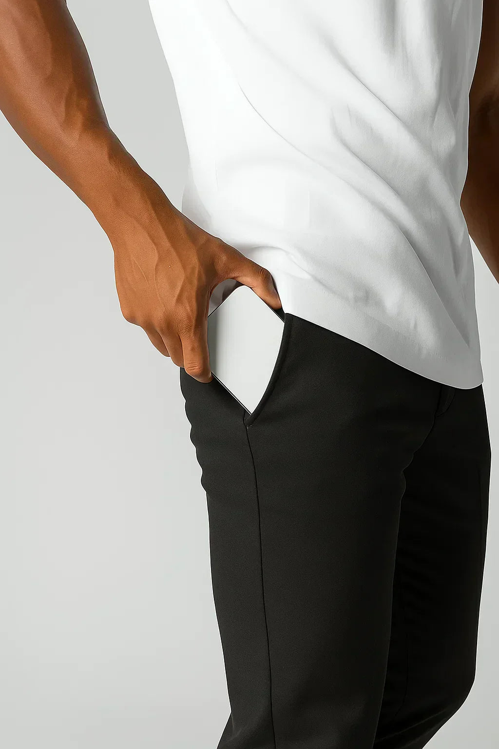 Men's Khaki Stretch Chinos, Modern Fit