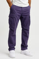 Men's Cotton Cargo Trousers with Elasticated Waist, Loose Fit