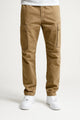 Men's Cotton Cargo Trousers with Elasticated Waist, Loose Fit