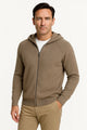 Men's Hooded Merino Wool Cardigan, Thick Knit