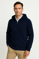 Men's Hooded Merino Wool Cardigan, Thick Knit