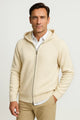 Men's Hooded Merino Wool Cardigan, Thick Knit