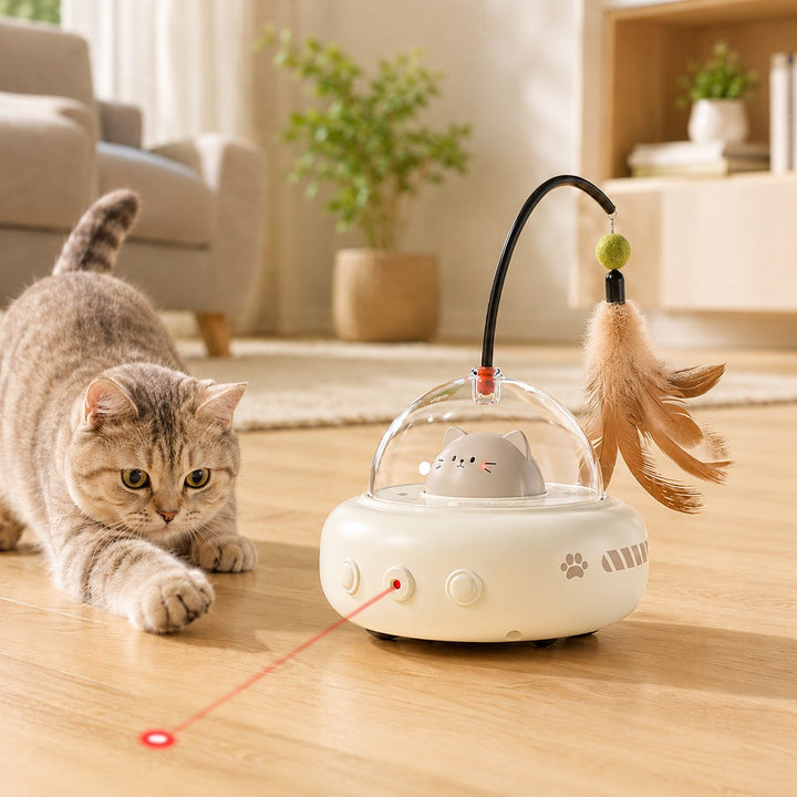Automatic UFO Cat Toy for Indoor Cats