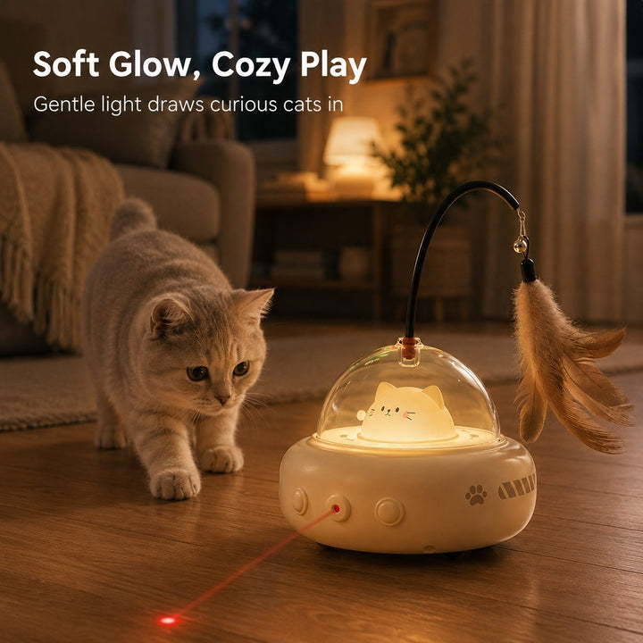 Automatic UFO Cat Toy for Indoor Cats