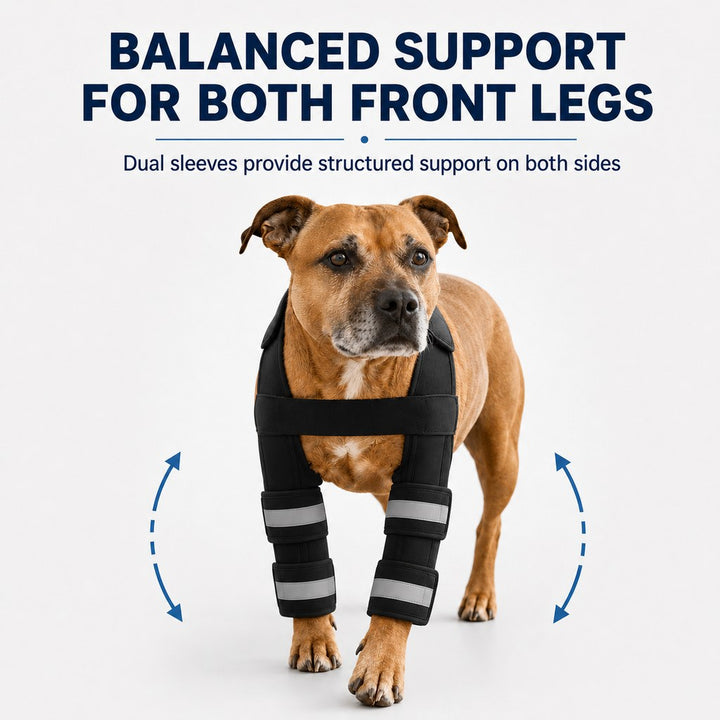 Dog Double Front Leg Support Brace for Unsteady Walking