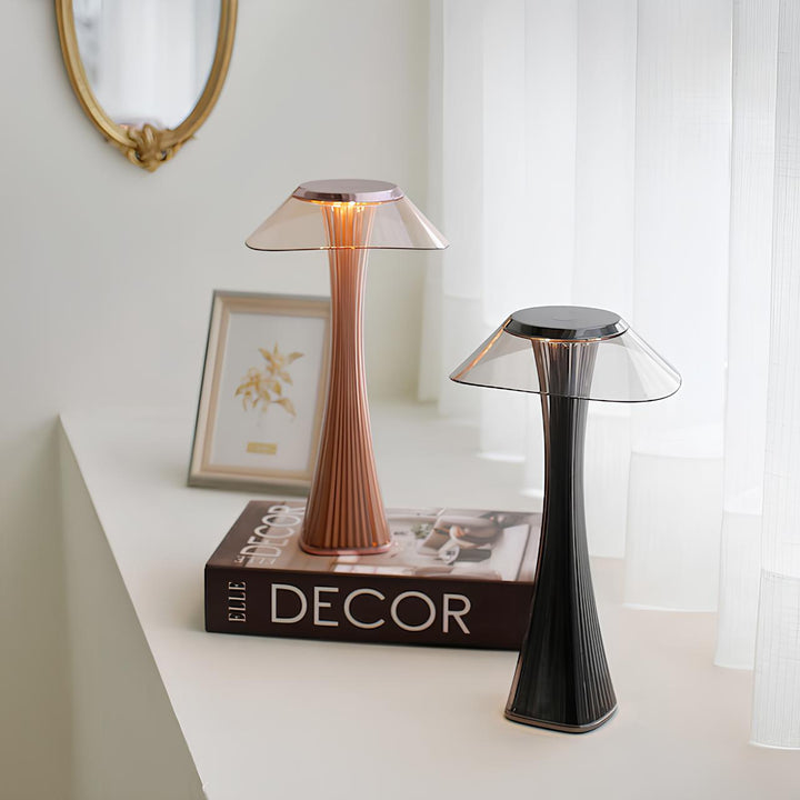 Sculpted Flare Lamp | Stylish and Elegant Design, Rechargeable Battery