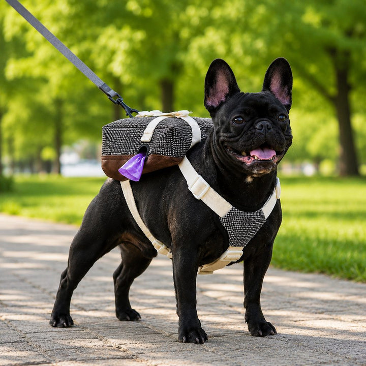 Frenchie Adventure Backpack Harness for Daily Walks