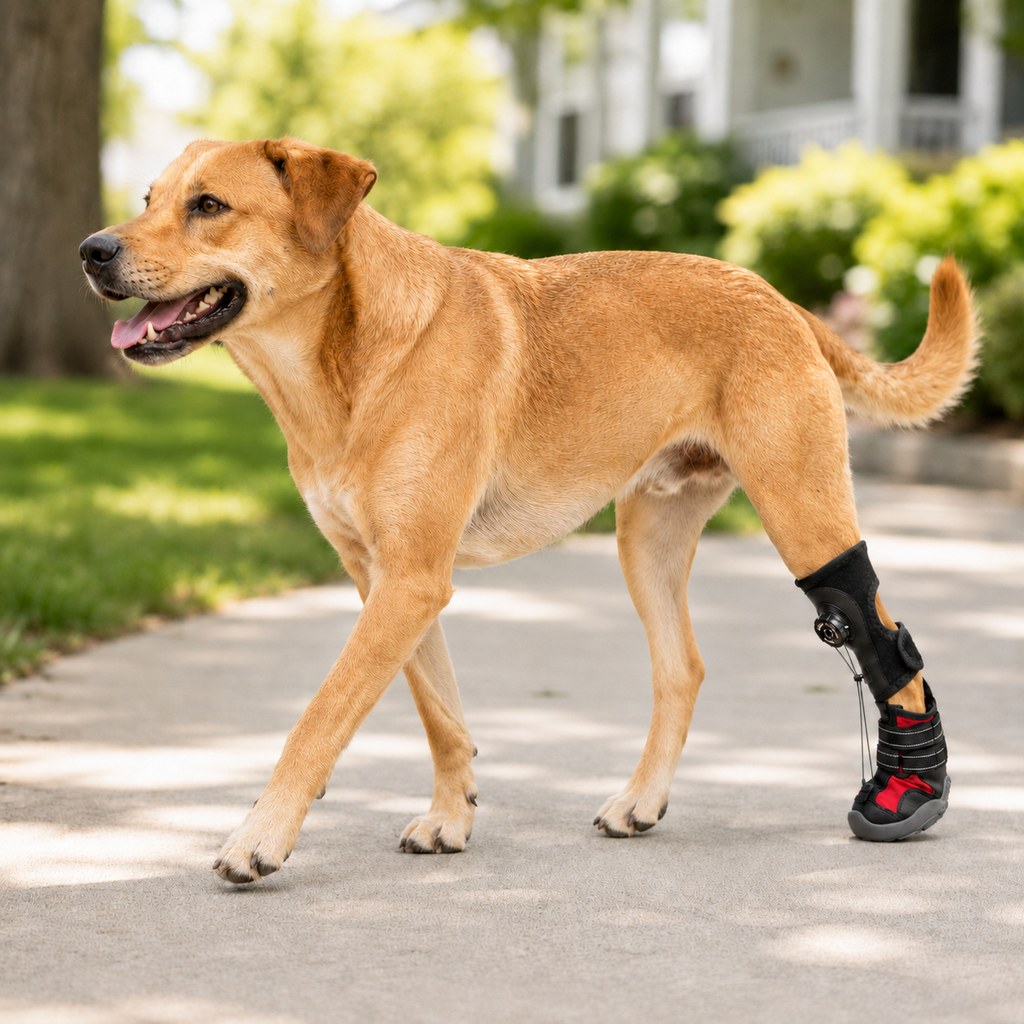 Adjustable Tension-Dial Dog Paw-Lift Support Boots