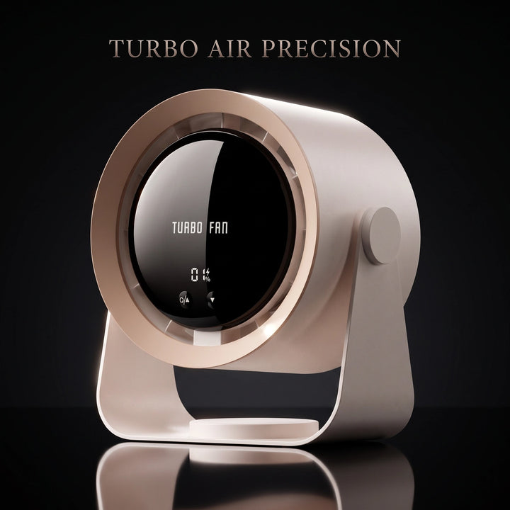 Bladeless Turbo Fan with Digital Display, Adjustable Speed and Quiet Cooling