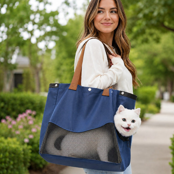 Pet Carrier Tote Bag for Cats & Small Dogs