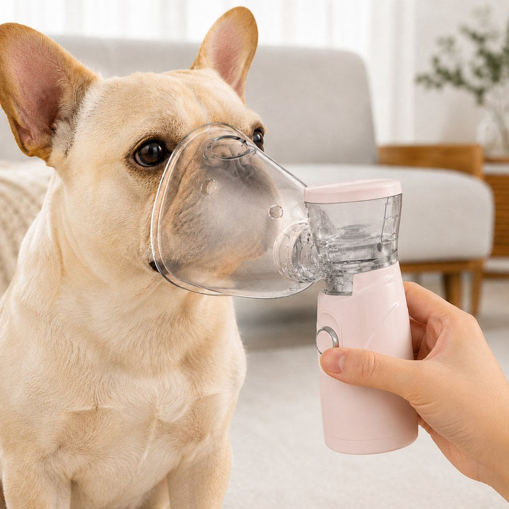 Portable Pet Mist Care Kit for Dogs & Cats | Rechargeable Handheld Device with Two Masks