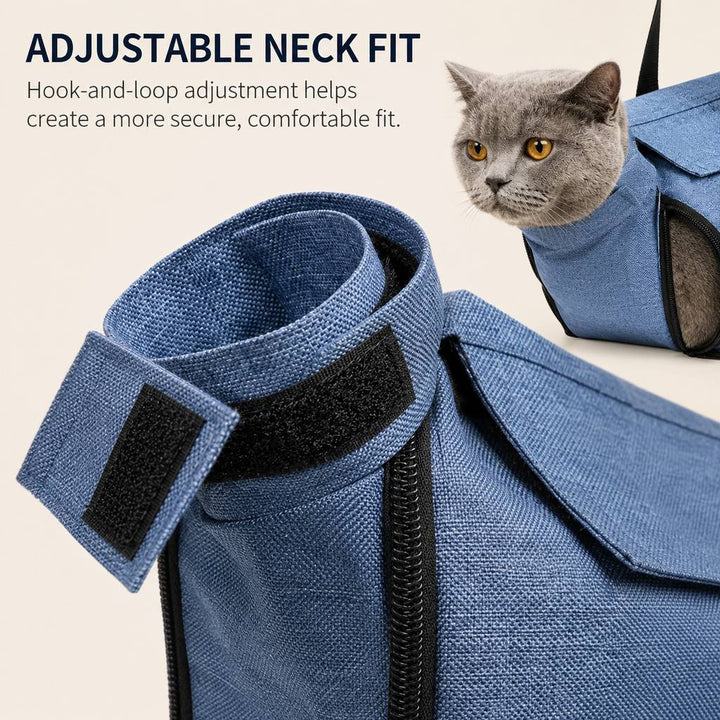 Cat Grooming Restraint Bag for Nail Trimming & Ear Cleaning | Easier Control for Wiggly Cats
