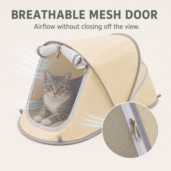 Portable Foldable Pet Tent for Cats & Small Dogs