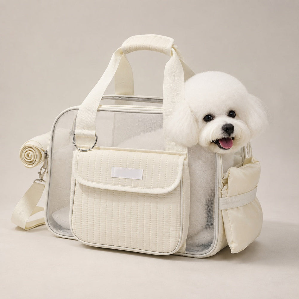 Breathable Mesh Pet Carrier Tote for Cats & Small Dogs