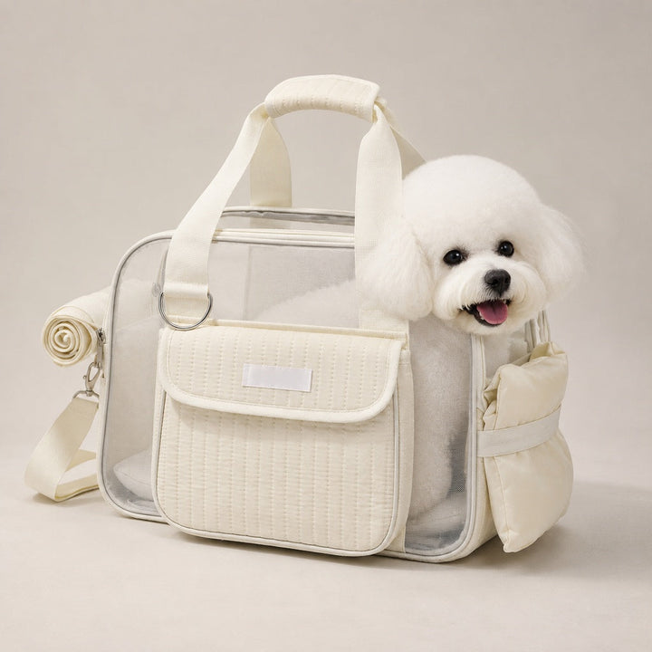 Breathable Mesh Pet Carrier Tote for Cats & Small Dogs