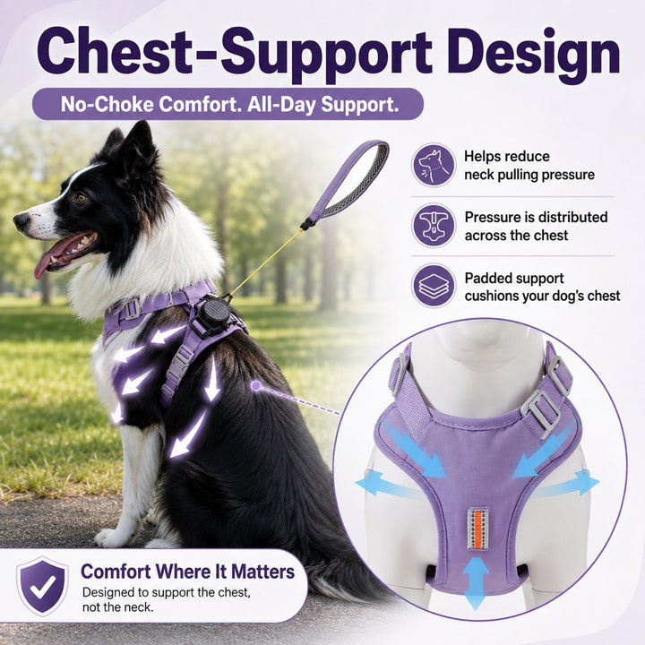 2-in-1 Retractable Dog Harness for Daily Walks