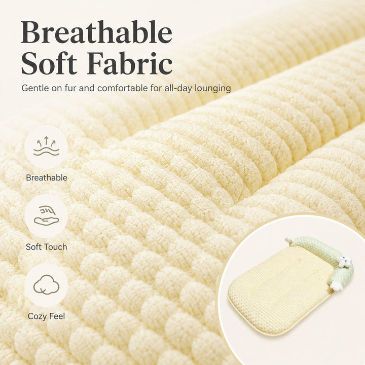 Breathable Pet Sofa Mat for Sunny Window Naps & Hard Floors