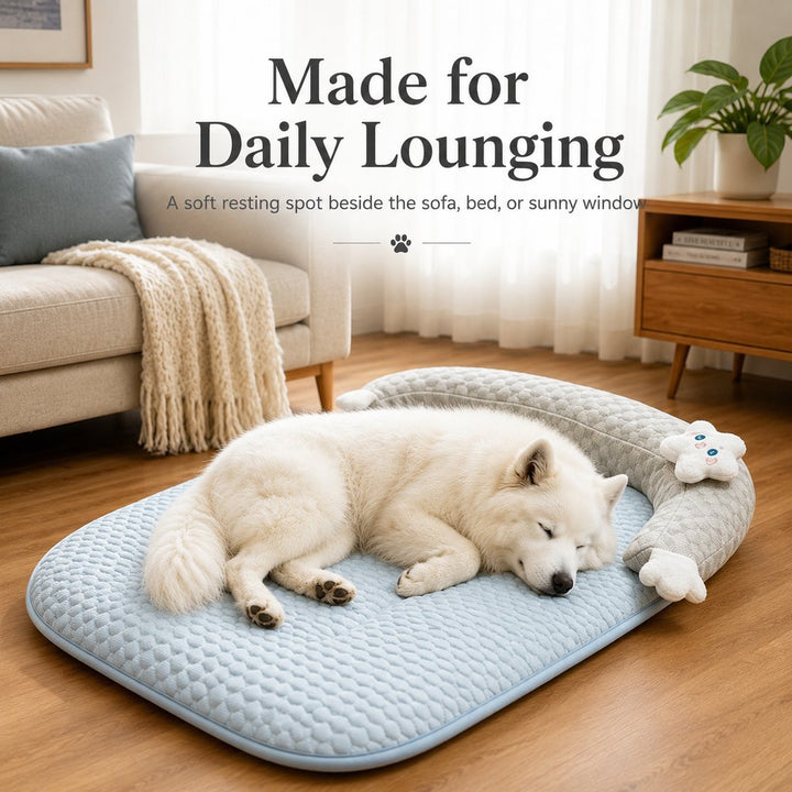 Breathable Pet Sofa Mat for Sunny Window Naps & Hard Floors