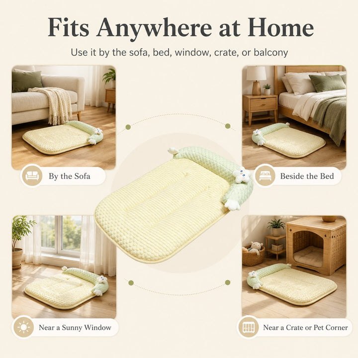 Breathable Pet Sofa Mat for Sunny Window Naps & Hard Floors