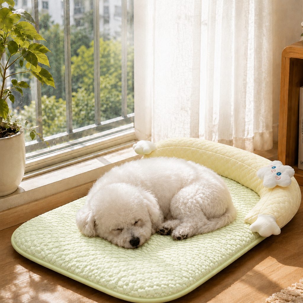 Breathable Pet Sofa Mat for Sunny Window Naps & Hard Floors