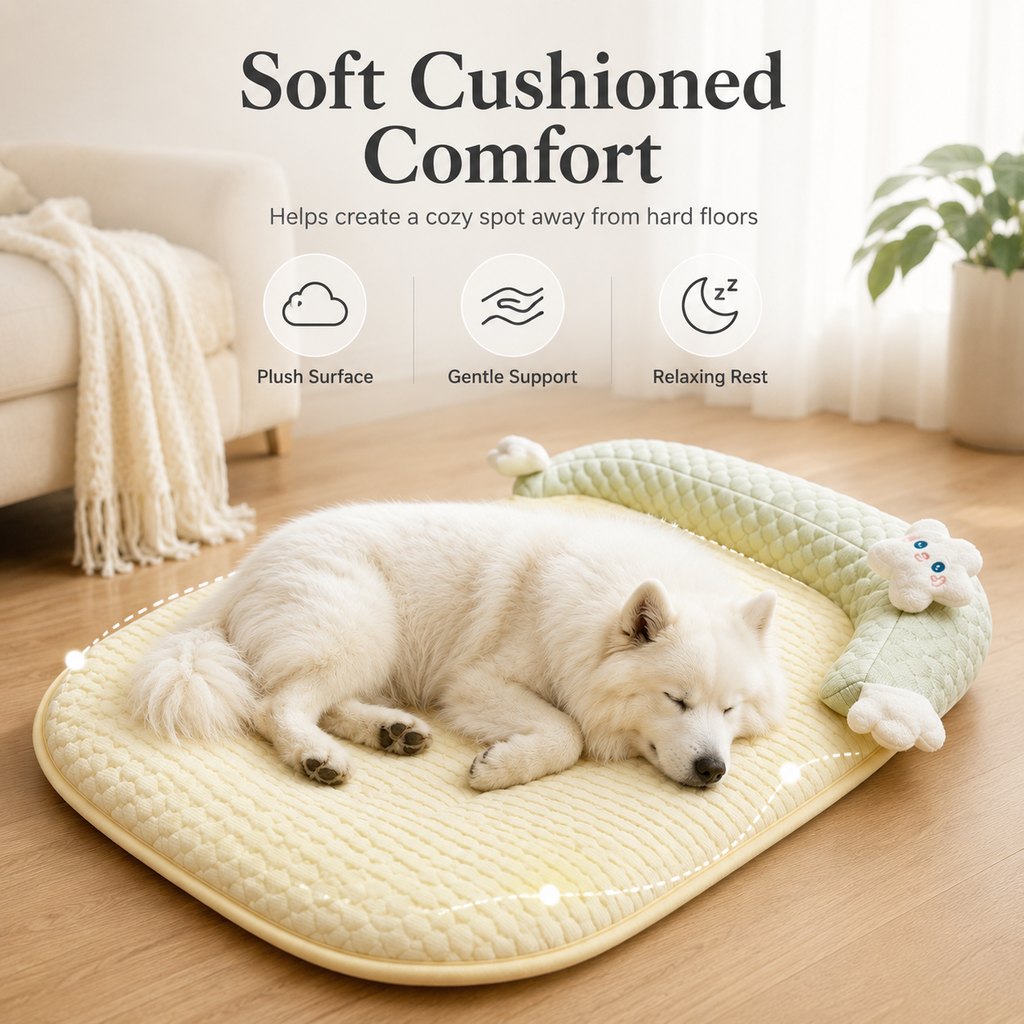 Breathable Pet Sofa Mat for Sunny Window Naps & Hard Floors