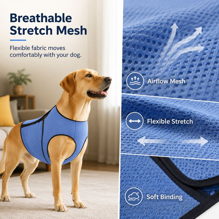 Dog Calming Wrap Vest for Thunderstorms, Fireworks & Travel