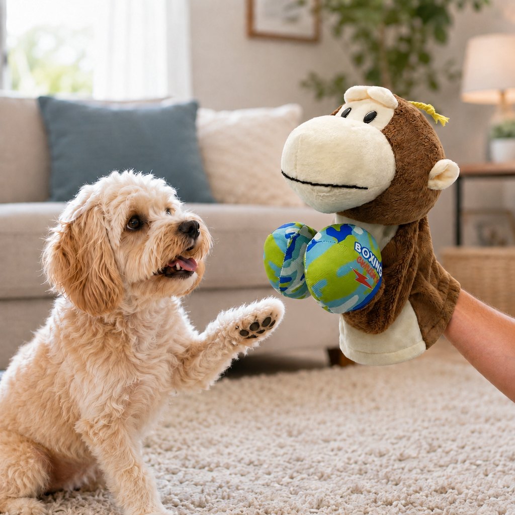 Interactive Boxing Pet Puppet for Indoor Play