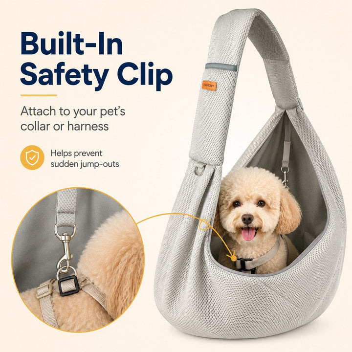 Crossbody Pet Sling Carrier for Small Dogs & Cats